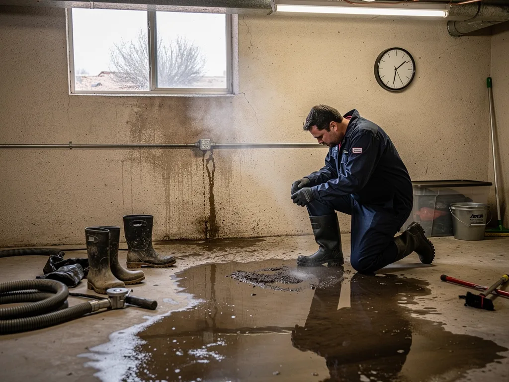 Warning signs to spot in a sewage cleanup job